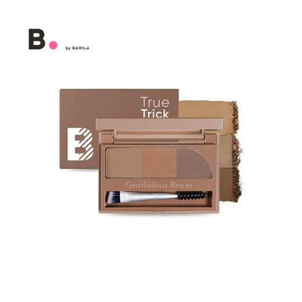 F&Co. Co.,Ltd B BY BANILA Truetrick Brow Palette 1.7g*3colors, Color:02 Brownie