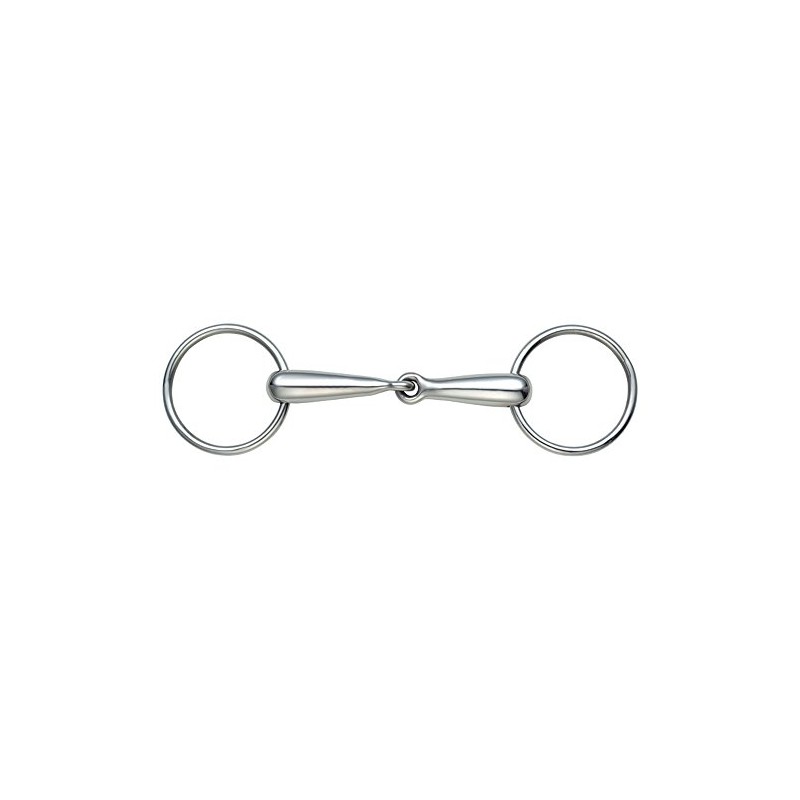 Shires Equestrian - Hollow Mouth Loose Ring Snaffle - S/steel