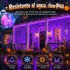 ASVEL - 2 Pcs 5v Cortinas Serie Luces 300 Led