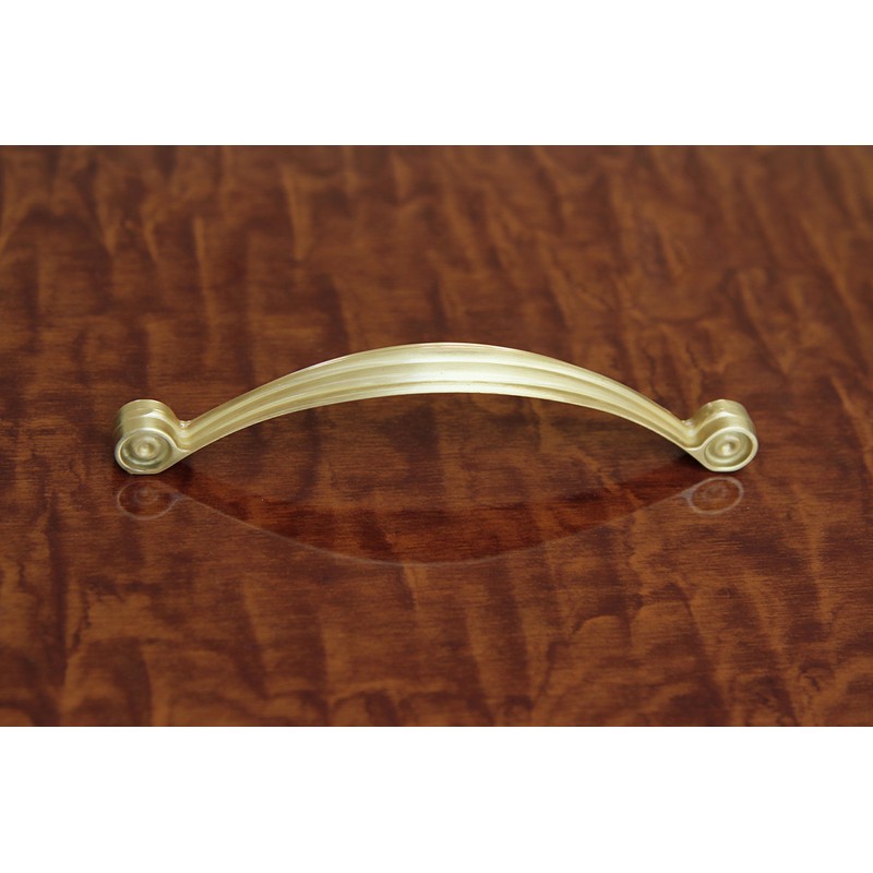 Hamilton Bowes - Satin Brass Cabinet Hardware Pull Handle -