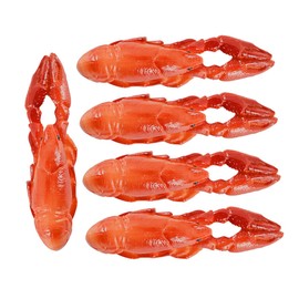FELTECHELECTR 5pcs Lifelike Lobster Model Decoration Realistic Artificial Lobster for Parties Photography Props and Home Decor Material for Authenticity and Versatility