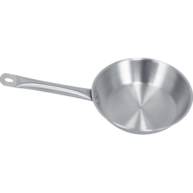 Stainless Steel Frying Pan Single Handle Fried Pan Cookware for