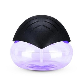 Air Purifiers, Water Filter Air Purifier, Essential Oil Aroma Diffuser with LED Night Light, Air Purifier for Home Office, Household Small Air Cleaner for Pets - Color: Black