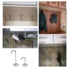 Stainless Steel Ceiling Hooks Wall Hooks with Screws Heavy Duty