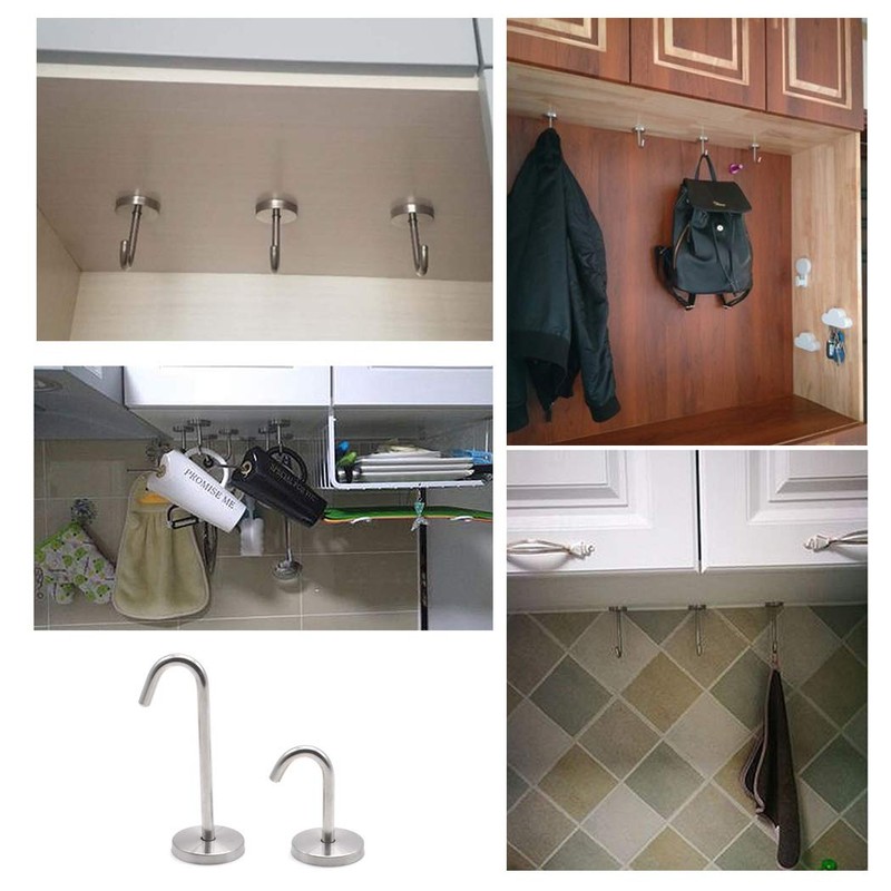 Stainless Steel Ceiling Hooks Wall Hooks with Screws Heavy Duty