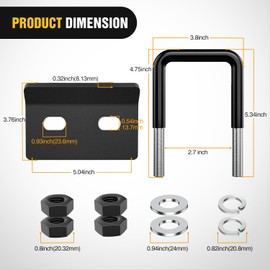 Nilight Trailer Hitch Tightener for 2 1/2 Inch Trailer Hitches 2.5 inch Hitch Mount Anti Rattle Heavy Duty Steel with Rubber Anti-Rust Triple Protective Matte Black