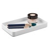 iDesign Gia Metal Guest Towel Tray, Non-Slip Vanity Board for