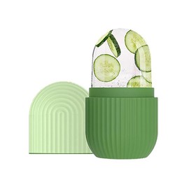 Face Ice Mold, 1 Count/2 Counts/3 Counts  Silicone Ice Face Roller, Ice Compress Face Massager, Face Massage Tool, Skin Care Tool for Women & Men - Color: Green, Specification: 3 Counts
