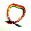 Cotton Multi-Purpose Bandana Square Scarf Rainbow Stripes Print Headband Wrap