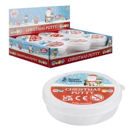 LND Gifts Christmas Putty for Kids, Snow White, 40 Grams, Stocking Filler, Winter Scene Creation, Ages 3+