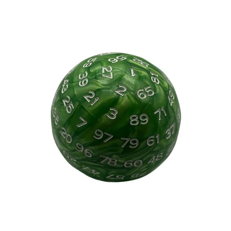 100 Sided Dice Polyhedral Dice 48mm Diameter Acrylic Black TRPG