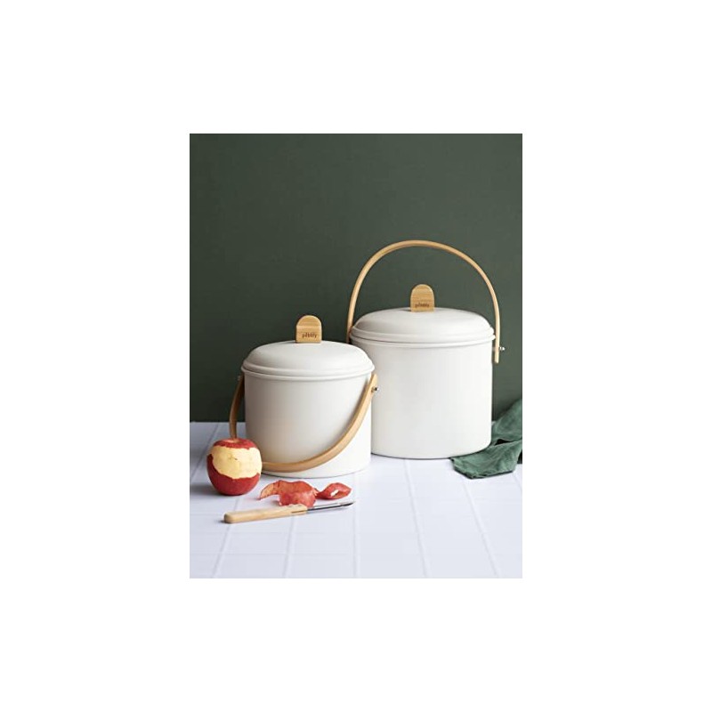 Pebbly NBA202 Seau à Compost d'Intérieur Kompost Bucket S, Metal,