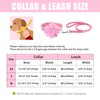 PET ARTIST Rhinestone Dog Collar and Leash Set, Sparkling Girl