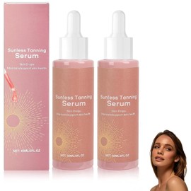 Zeria Sunless Tanning Drops, Zeria Tanning Drops U Drink, Liquid Tanning Drops, Sun-Kissed Glow without Sun Damage and Hours of Hours (C)