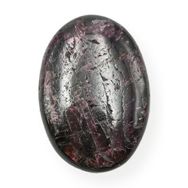 Gemstone Garnet Carved Palm Stone/Pocket Palm Stone/Reiki Healing & Crystal Grid for Natural Body Chakra Balancing