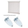VGOL 8pcs Hold Down Brackets Metal Blinds Bracket with 16pcs
