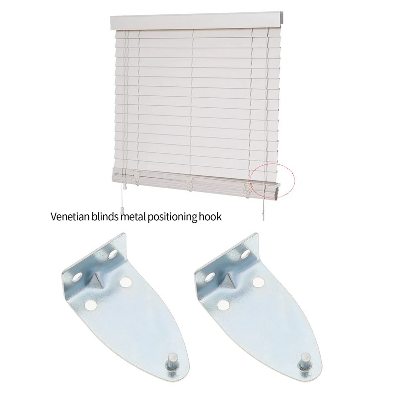VGOL 8pcs Hold Down Brackets Metal Blinds Bracket with 16pcs