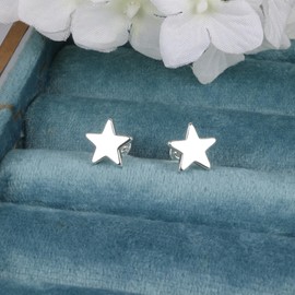 ASH'S CHOICE Silver 925 Earrings Stud Earrings Women Girls Hypoallergenic Glitter Sterling Silver Stud Earrings Small Earrings with AAAAA Zirconia Cartilage Flat Earrings Ear Studs Heart / Star / Moon