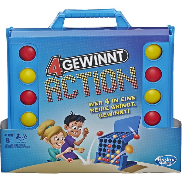 Hasbro E3578100 4 wins action, fast-paced children's game
