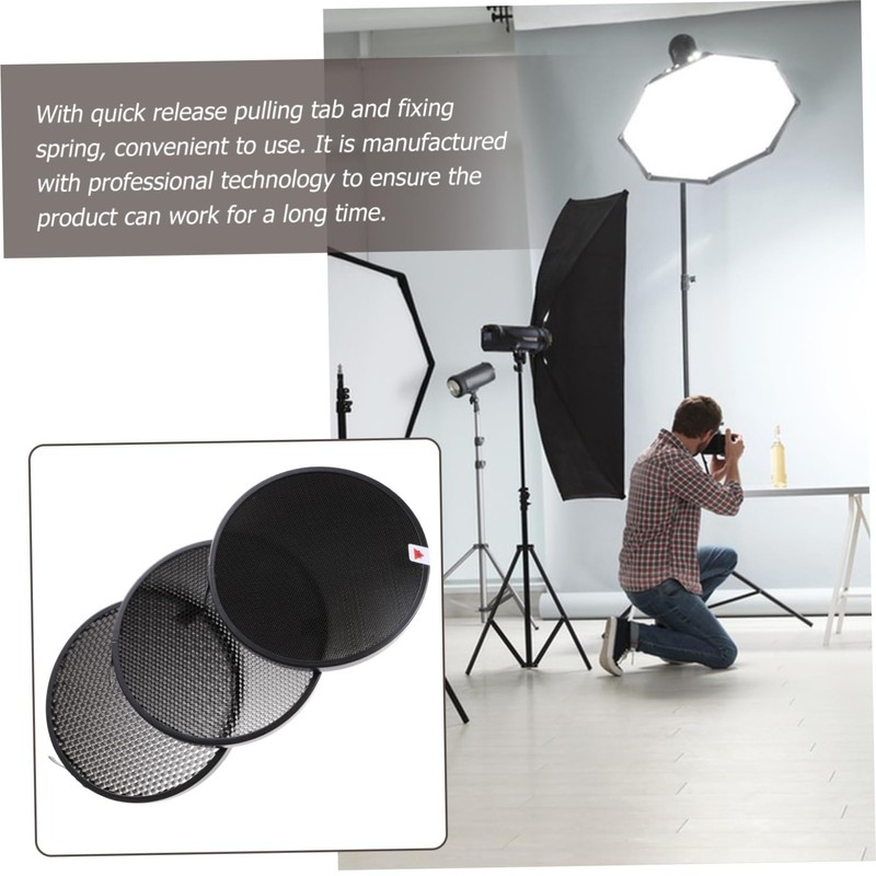 TEHAUX 1 Set Honeycomb Grid for Light Photography Lamp Shade