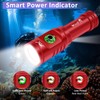 WINDFIRE TS08 Dive Light, Bright Diving Flashlight with Power Indicator,
