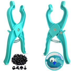 Safety Eye Tool, Auxiliary Tool for Attaching Safety Eyes, Crochet Tools for Attaching Crochet Safety Eyes Crochet Tools for Stuffed 5-30mm Animal Doll Eyes Making Supplies Tool Blue 1pcs