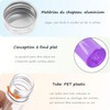 LATRAT 12 Pcs Plastic Test Tubes with Screw Cap (110ml)