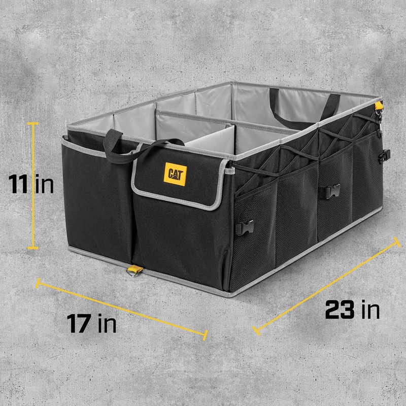 CAT® FlexTrunk Car Trunk Organizer and Storage - Collapsible Multi-Compartment