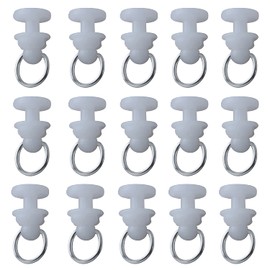 AXLIZER 50PCS Plastic Curtain Track Carrier Slide Roller Curtain Accessories for Track Curtains