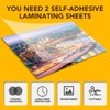 40 PCS Self-Adhesive Laminating Sheets, 9 x 12 Inches Clear