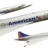 Bswath Die-cast Alloy Airplanes American Airways Concorde Model Airplane Metal