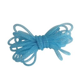 Blue Iridescent Deco Mesh Tubing - 8mm x 15 Yards, Wreath, Spring, Birthday, DIY, Arts & Crafts, Wedding, Bouquet, Bows, Christmas, Easter