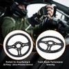 Lightweight Aluminum Alloy 13.5" Racing Steering Wheel - Only 1.57lbs,