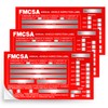 25Pack Inspection Forms and Stickers，Annual Vehicle Inspection Report，Annual Inspection Sticker，3-Ply