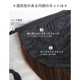 ALLMIRA Long Ponytail Wig, Extensions, Length 9.8, 13.8, 17.7, 21.7 inches (25, 35, 45, 55 cm), 4 Colors Available, Natural Fluffy Curly Hair Curly Point Wig, Natural Face Effect (13.8 inches (35 cm),