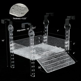 Hanging Turtle Basking Platform for Aquatic 20 55 Gallon, 40 Gallon Long Tank, Aquatic Reptile Ramp Dock, Terrace, Tank Accessories