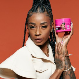 Red by Kiss Braiding Gel Extreme Hold Styler Fixer for Box Braids & Cornrows, Hydrating, Conditioning, Long-Lasting Frizz Control, 4C Moisturizing, Nourishing High Shine (6 fl. oz.)