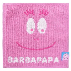 Marushin Mini Towel Barbapapa Papa Face 5525001300 Approx. 5.9 x 5.9 inches (15 x 15 cm)