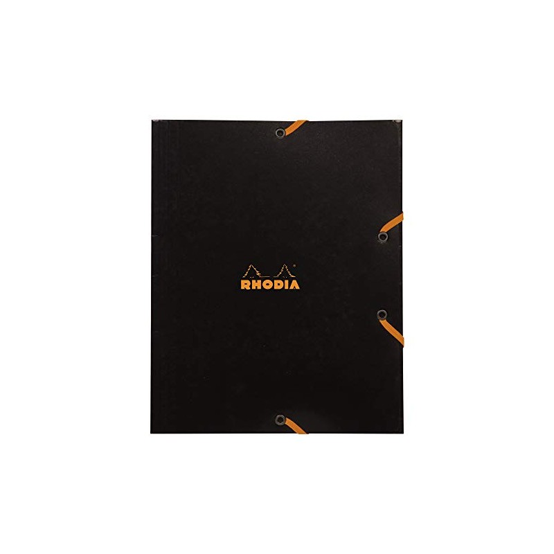 RHODIA 19249C - Elastic Folder - Cardboard Pocket with 3