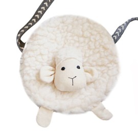 OFKPO Children's Cute Shoulder Bag, Cartoon Children's Backpack Coin Purse (Beige), beige