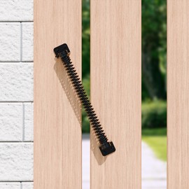 DURIGID 11-1/2" Black Self-Closing Gate Spring for Lighter Wood Vinyl Fence - Outdoor Tension Spring Closer, 1 Pack