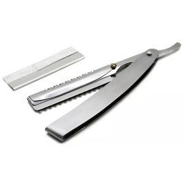 Premium Instruments UPDATED REVISED Razor W/ 2 Blades Barber Stainless Steel New Instruments
