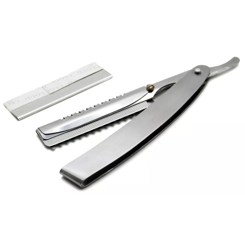 Premium Instruments UPDATED REVISED Razor W/ 2 Blades Barber Stainless