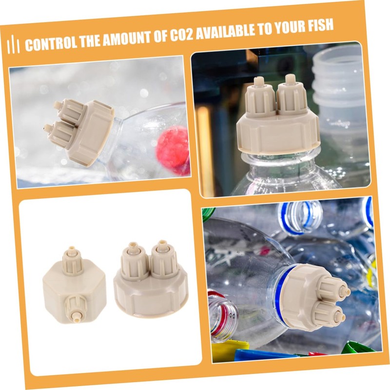 BESPORTBLE 4pcs DIY Co2 Generator Bottle Caps for Aquarium Replaceable