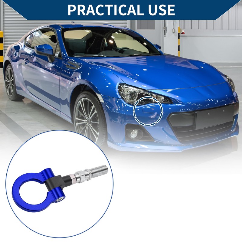 Hihaha Tow Hook/Universal Car Front Bumper Towing Hook/Durable Metal Rotary