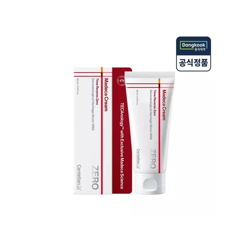 Centellian24 마데카크림 타임리버스 제로 80ml 1개 ZERO 수분크림 안티에이징 대용량