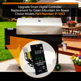 Upgrade WiFi Smart Digital Control Board Replacement Parts for Green Mountain Jim Bowie Choice Grills, Part Number: P-1053 Comes with Thermal Temperature Sensing Probe