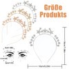Stern Haarreif, Damen Glitzer Strasssteine Haarband, Haarreifen Mädchen Gold Inkl.