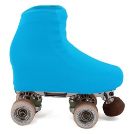Aquilone Unisex 100 Denier Oversock for Roller Skates, Inline Skates & Ice Skates, Opaque, Tear-Resistant & Elastic Cover for Ice Skates, Made in Italy, turquoise