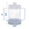Rehabilitation Advantage Clear Spouted Cup with Two Handles, Weighted